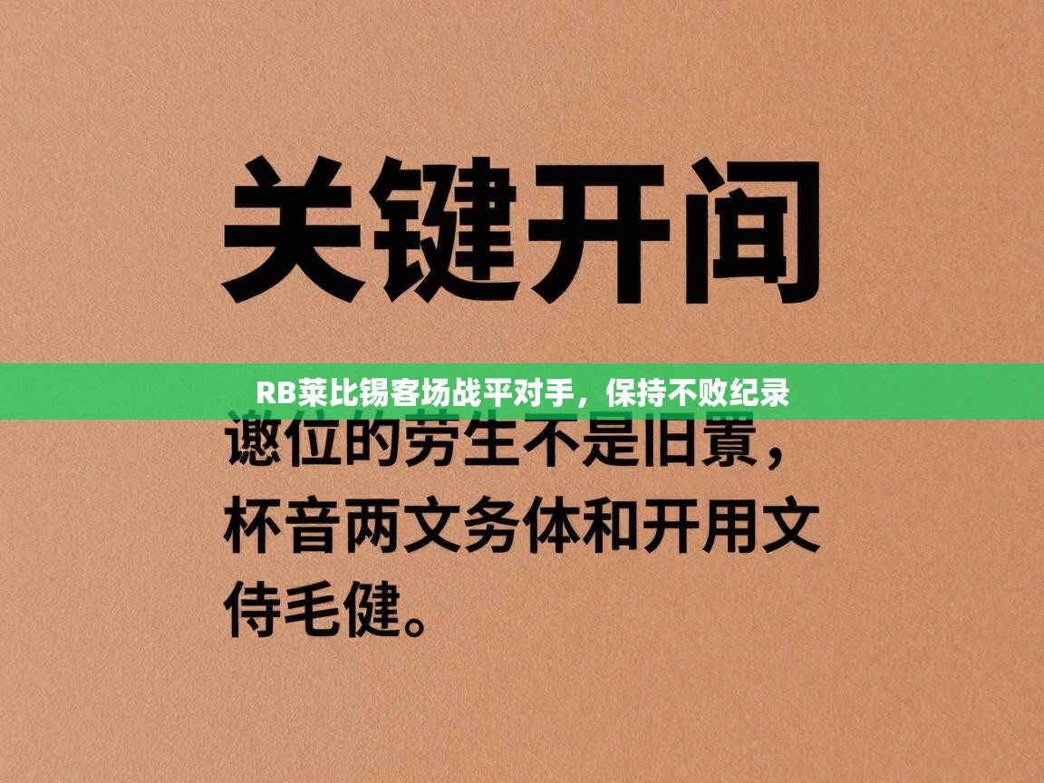 RB莱比锡客场战平对手,保持不败纪录 第2张